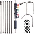 thumbnail image 1 of Pressure Washer Extension Wand, 10 Pack Power Washer Lance with 6 Atomization Nozzle Tips,1 Gutter Cleaner Attachment Curved Rod, 1/4" Quick Connect, 4000 PSI, 1 of 7