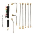 Pressure Washer Extension Wand 5 Straight Rod 3 Curve Rod Set Power