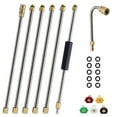 thumbnail image 1 of Pressure Washer, Extension Wand, Stainless Steel Upgrade Power Washer Lance, 8 FT Replacement Lance with 5 Nozzle Tips, 1/4" Quick Connect, 4000 PSI, 1 of 5