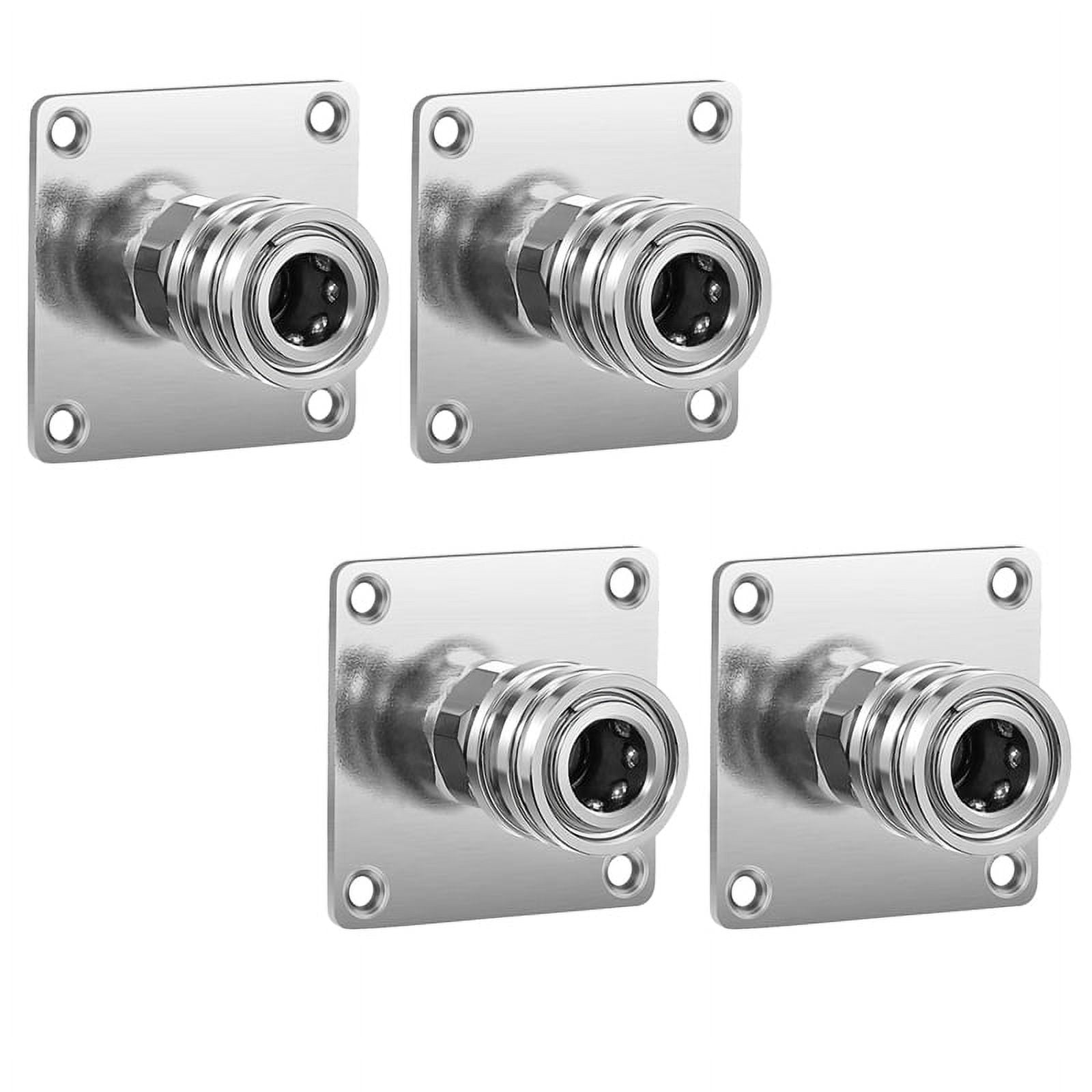Pressure Washer Foam Cannon Holder, 1/4inch Quick Connect Automatic Foam Cannon Mount, Stainless Silver Metal