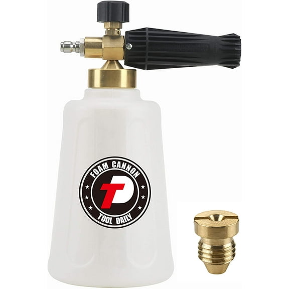 Pressure Washer Foam Cannon for Car Wash, Snow Foam Lance, Additional Orifice Nozzle 1.1mm, 1/4 Inch
