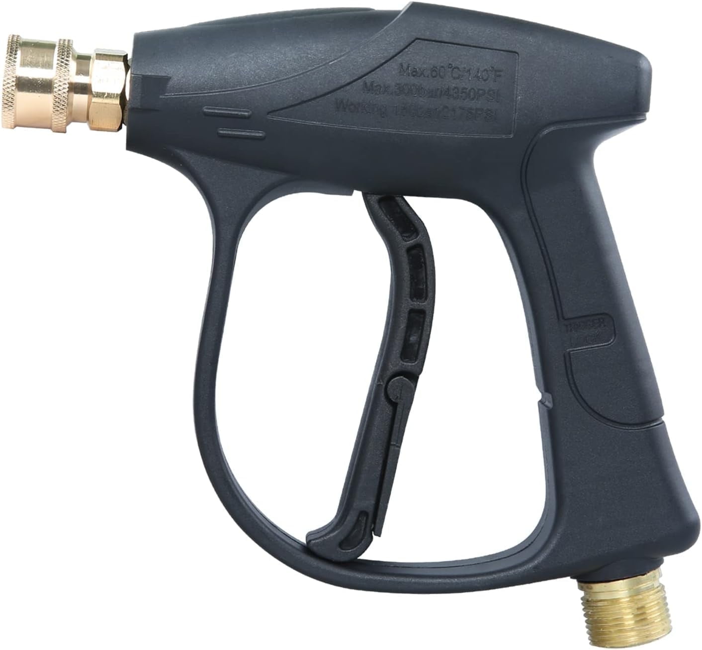 Pressure Washer Gun 3000 PSI Max  High Pressure Power Washer Handle with M22 Hose Connector, 3.0 Tip, Heavy Duty Spray Tool for Car Wash, Driveway, Patio, Fence, Outdoor Cleaning