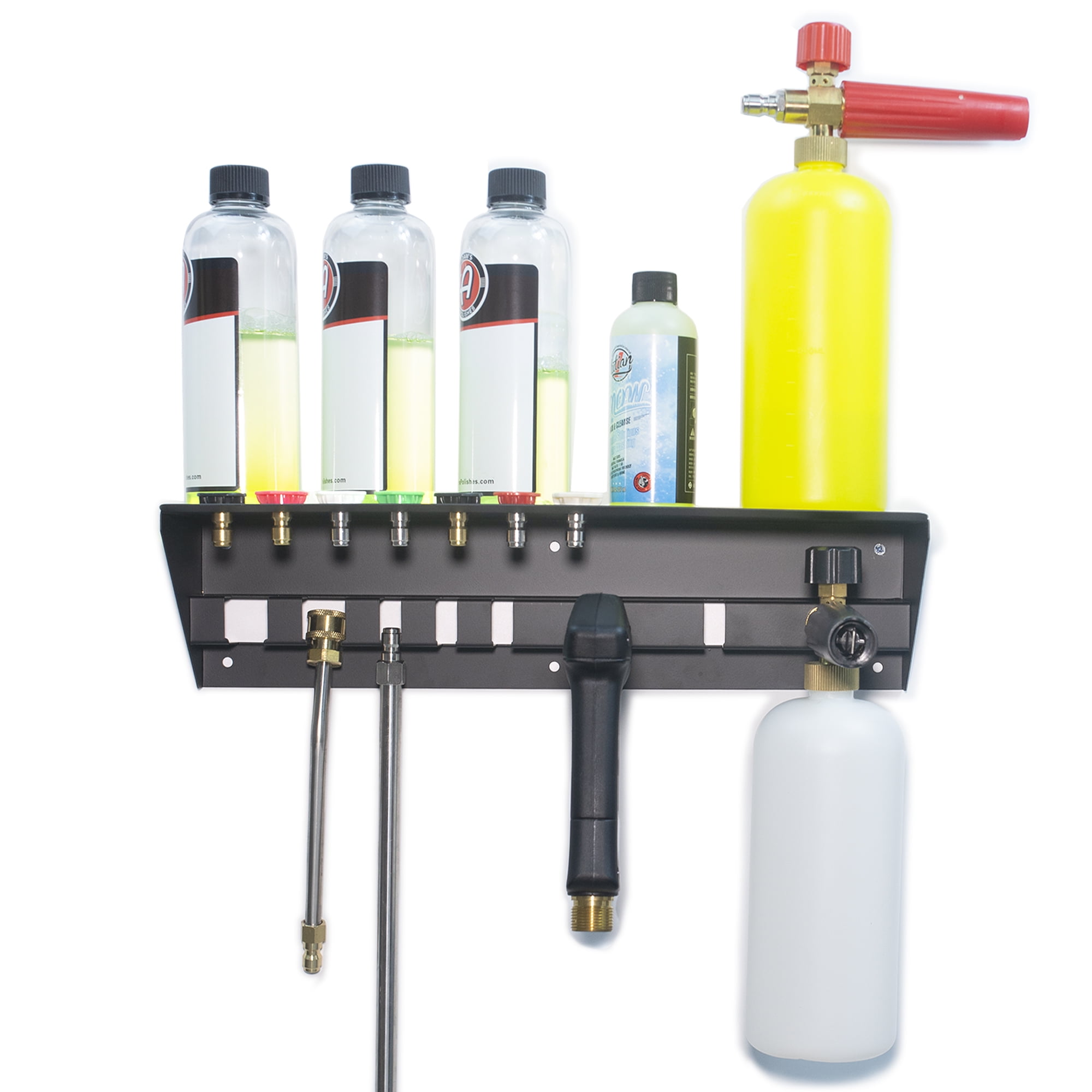 WLaixbDun Pressure Washer Gun Holder with Shelf,Foam Cannon Holder Wall