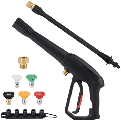 Pressure Washer Gun Replacement with Extension Wand,Pressure Washer Parts with 5 Spray Nozzles Compatible with for Ryobi,Karcher,Greenworks,Electric Power Washer-4000 PSI MAX$$Tools