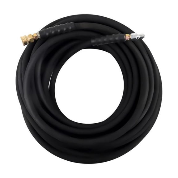 Pressure Washer Hose 3/8 inch x 100ft 6000 PSI - R2 High Temperature 2-Braid Replacement Water Hose - Heavy Duty Kink Resistant Washer Extension