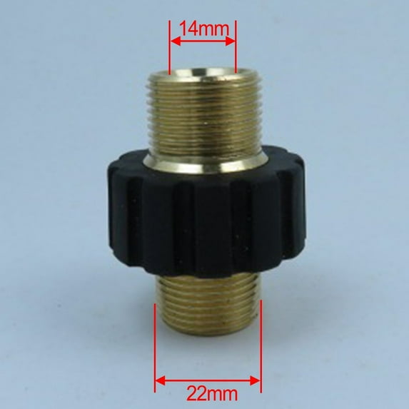 Pressure Washer Hose Quick Connector M22 Metric Male Thread Fitting Adapter