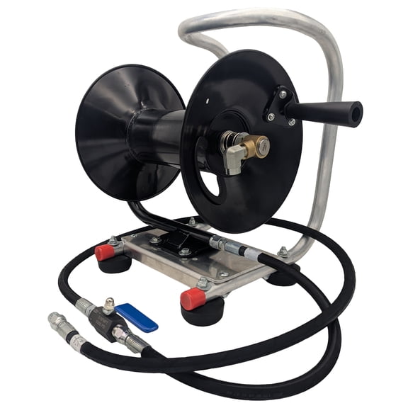 Pressure Washer Hose Reel Kit for 100 ft of 3/8 Power Washer Hose, 4000 PSI