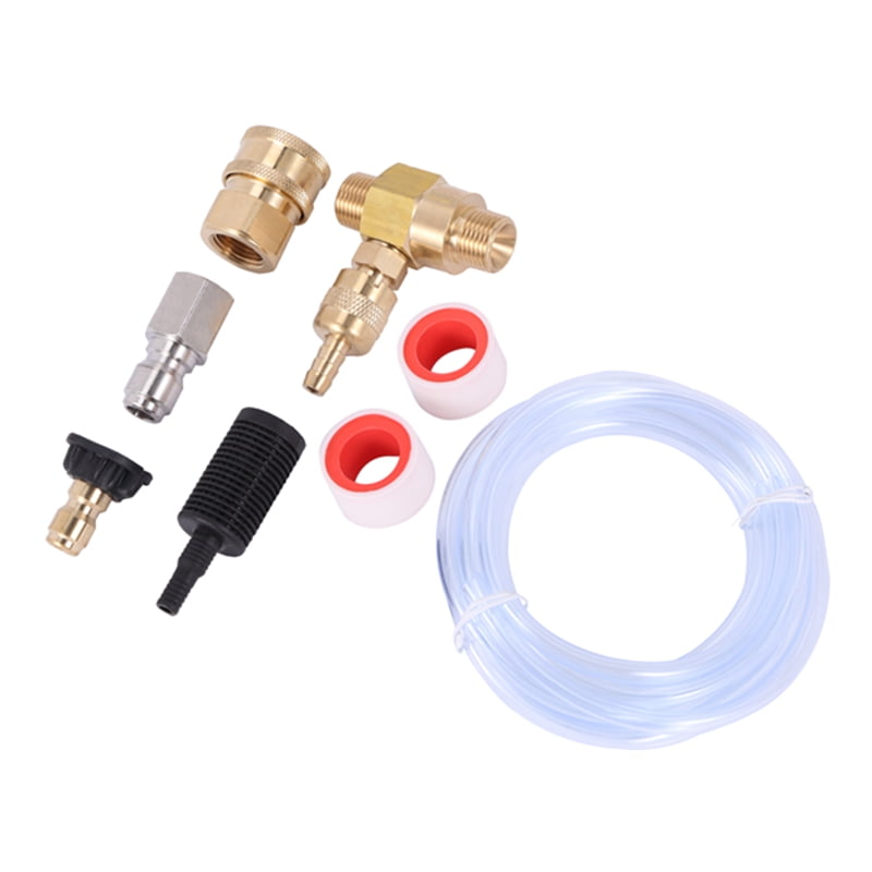 Pressure Washer Injector Kit Adjustable Soap Dispenser, 3/8 Inch Quick