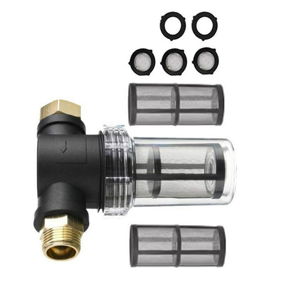 Pressure Washer Inlet Water Pre Filter Mesh Screen Garden Hose Sediment Filter