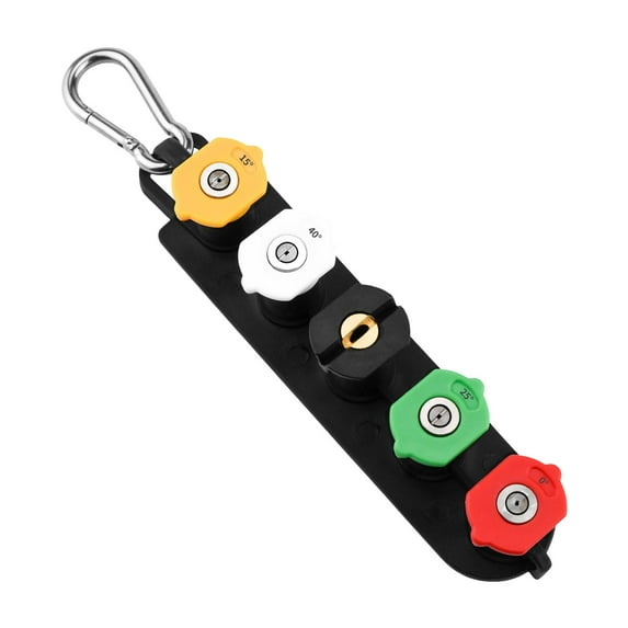 Pressure Washer Nozzle Tips Set 1/4 Inch 5 Multiple Spray Patterns Heavy Duty Stainless Steel Power Washer Accessories Up To 4500 High Performance Cleaning Tool