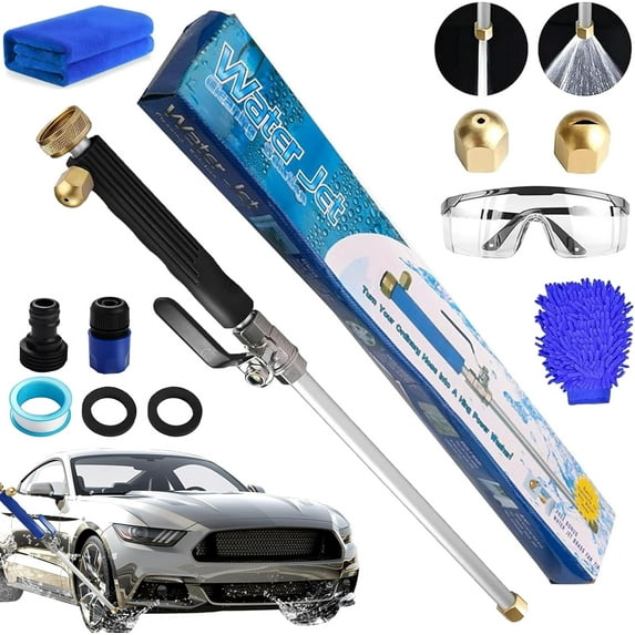 Pressure Washer, Power Washer, 2025 New Upgrade 2-in-1 Portable Cordless Pressure Washer, High Pressure Hose Nozzle, with 2 Jet Different Nozzle and Hose Quick Connectors(Black)