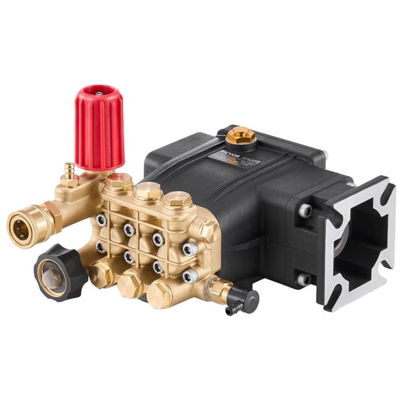 Pressure Washer Pump 3/4" Shaft Horizontal Triplex Plunger 3300 PSI 2.5GPM