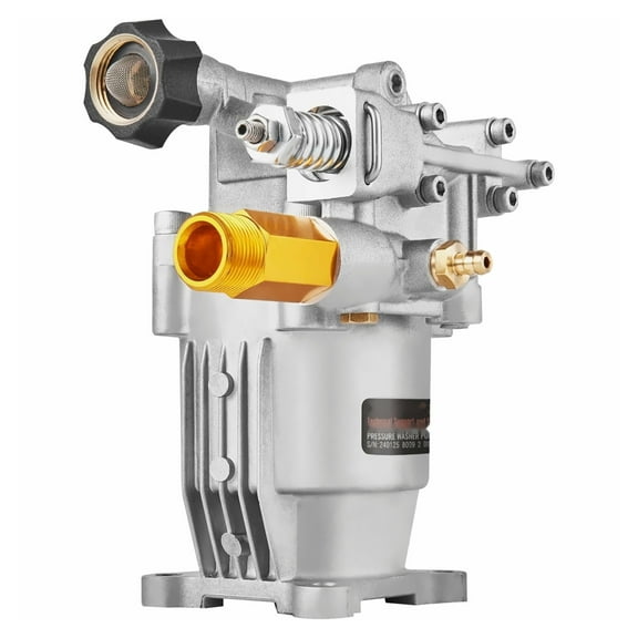 Pressure Washer Pump 3400 PSI 2.5 GPM, 3/4" Shaft Horizontal Replacement, Power Washer Parts Kit for Honda Simpson RYOBI Briggs & Stratton Subaru Craftsman