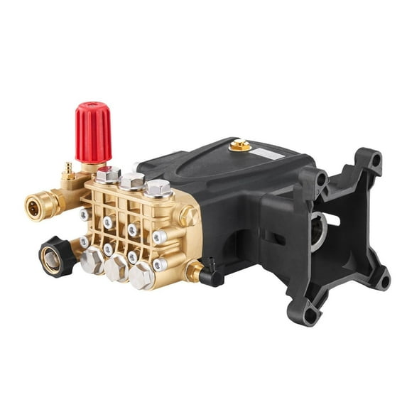 Pressure Washer Pump 4000 PSI 4.0 GPM 1 Inch Shaft Horizontal Triplex Plunger Replacement - High Pressure Power Washer Pump for Simpson & More