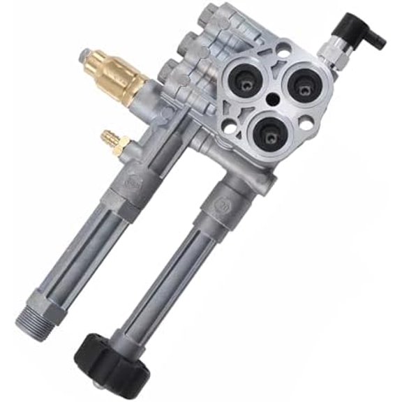 Pressure Washer Pump Head Assy Compatible with AR42940 AR Pump-SRMW2.2G26/RMW2.2G24 Pressure Washer Pump Head AR43061 AR42940 AR42518$$Tools