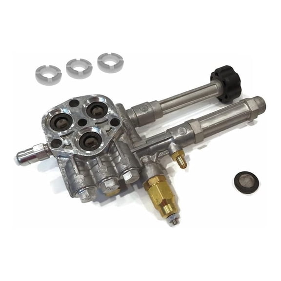 Pressure Washer Pump Head Replacement - 2400 PSI 2.2 GPM RMW2.2G24 RMW2.2G20D - with Unloader & Bushings - Pressure Washer Parts