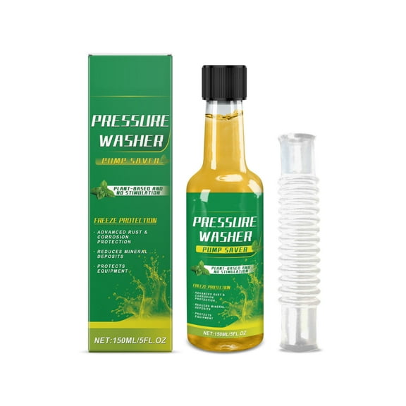 Pressure Washer Pump Protector, Antifreeze Lubricant Solution, Plant Based Formula, Low Odor, For All Hose Brands, 150Ml Bottle