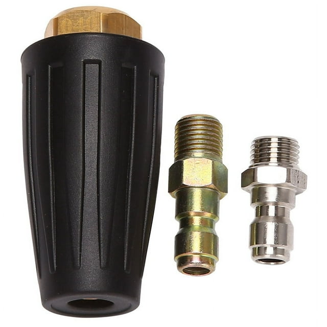 Pressure Washer Rotating Spray Turbo Nozzle Universal (Black)