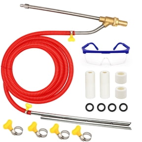 Pressure Washer Sandblasting Kit - 5000 PSI Wet Abrasive Sandblaster Attachment with 3 Ceramic Nozzles, 1/4" Quick Disconnect, for Rust, Paint, and Graffiti Removal
