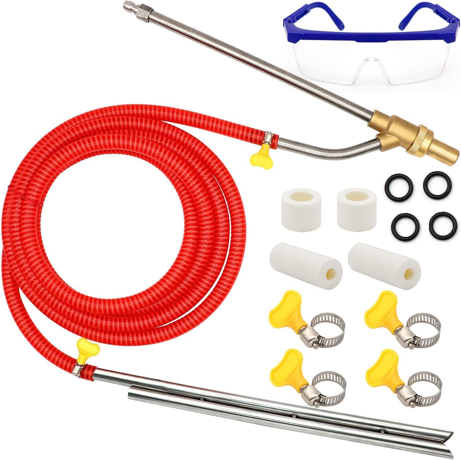 Pressure Washer Sandblasting Kit 5000 PSI Wet Sand Blaster Attachment