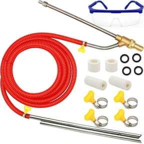 Pressure Washer Sandblasting Kit, 5000 PSI Wet Sandblaster Attachment, Power Washer Sandblasting with Replacement Ceramics Nozzle, 1/4 Inch Quick Disconnect Sandblasting Kit