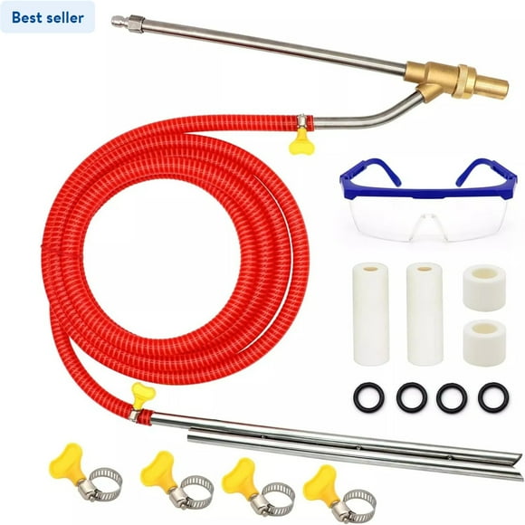 Pressure Washer Sandblasting Kit, Wet Abrasive Sandblaster Attachment, 5000 PSI Max Pressure, Rust & Paint Removal, 1/4" Quick Connect for Graffiti, Grease, and Scale Cleaning