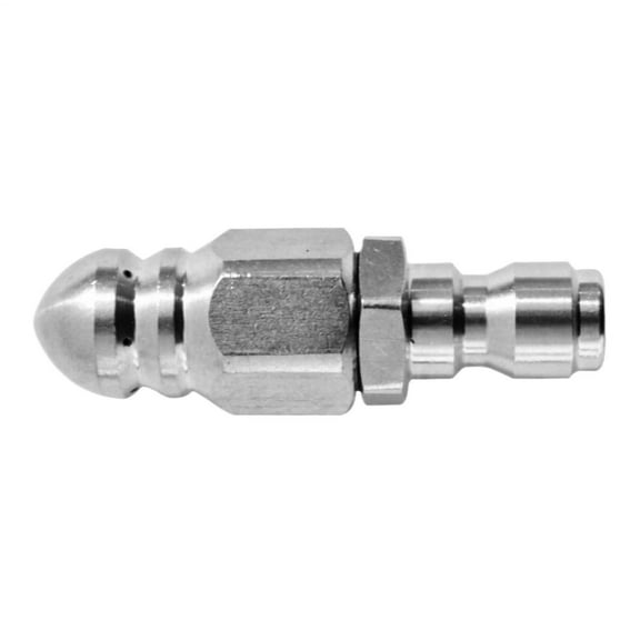 Pressure Washer Sewer Jetter Nozzle with Stainless Steel, Mini Compact Durable Sewer Jet Nozzle,Pressure Drain Jetter Hose Nozzle,1/4'' Quickly Connector, 5000 PSI (1 set)