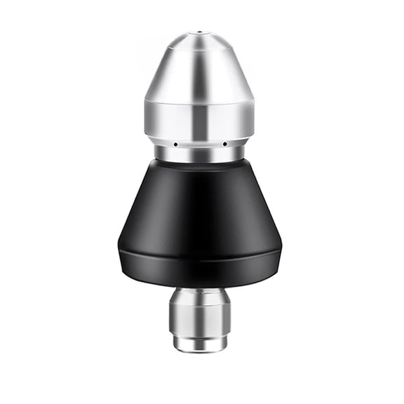 Pressure Washer Sewer Jetter Nozzle, Stainless Steel Sewer Jet Nozzle, 1 Front Jet and 4 Rear Pressure Drain Jetter Hose Nozzle with 1/4'' Quick Connector