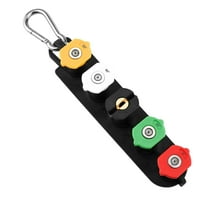 Pressure Washer Tips, Set of 5 Pressure Washer Nozzle Tips with Nozzle Holder, Quick Connect Power Washer Tips, Multiple Degrees Rinse Kit, Pressure Washer Accessories, for Hot and Cold (Camouflage)