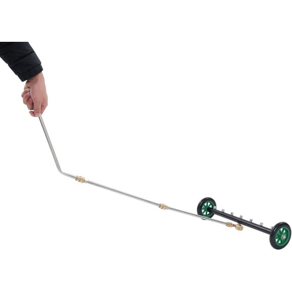 Pressure Washer Undercarriage Cleaner, 22 Inch Under Car Wash Water Broom with 7 Nozzles and Extension Wands, 1500-4000psi, 1/4" Connector (Green)