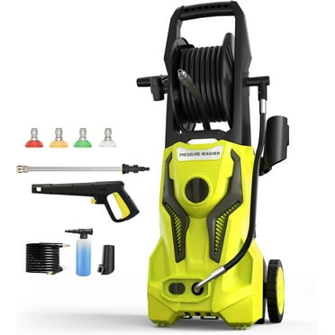 Electric Pressure Washer - 4500PSImax 2.8GPM Power Washer for Cars Washing with 25FT Pressure Hose, Golden Yellow