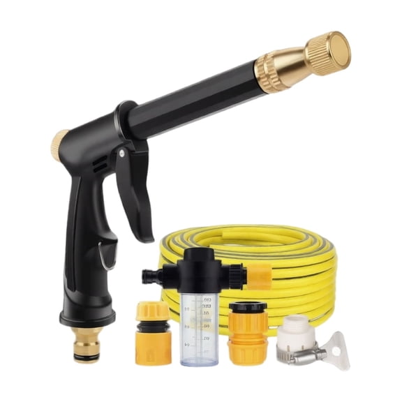 Pressure Washer Wand for Garden Hose, 2026 New Heavy Duty Jet Nozzle with Foam Cannon Bottle & 3 Adjustable Spray Patterns, for Car Washing, Patio & Yard Cleaning