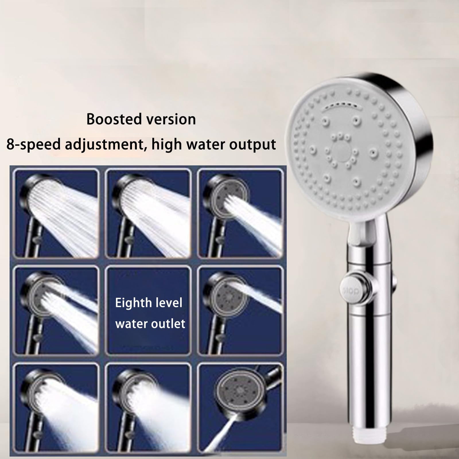 Pressurized Eight Speed Water Strong Bath Bath Artifact Spray Large