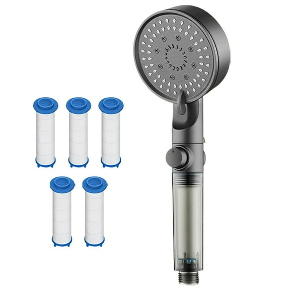 Pressurized Filter Shower Nozzle Handheld for Bathroom Offers Water Pressure and Filtration
