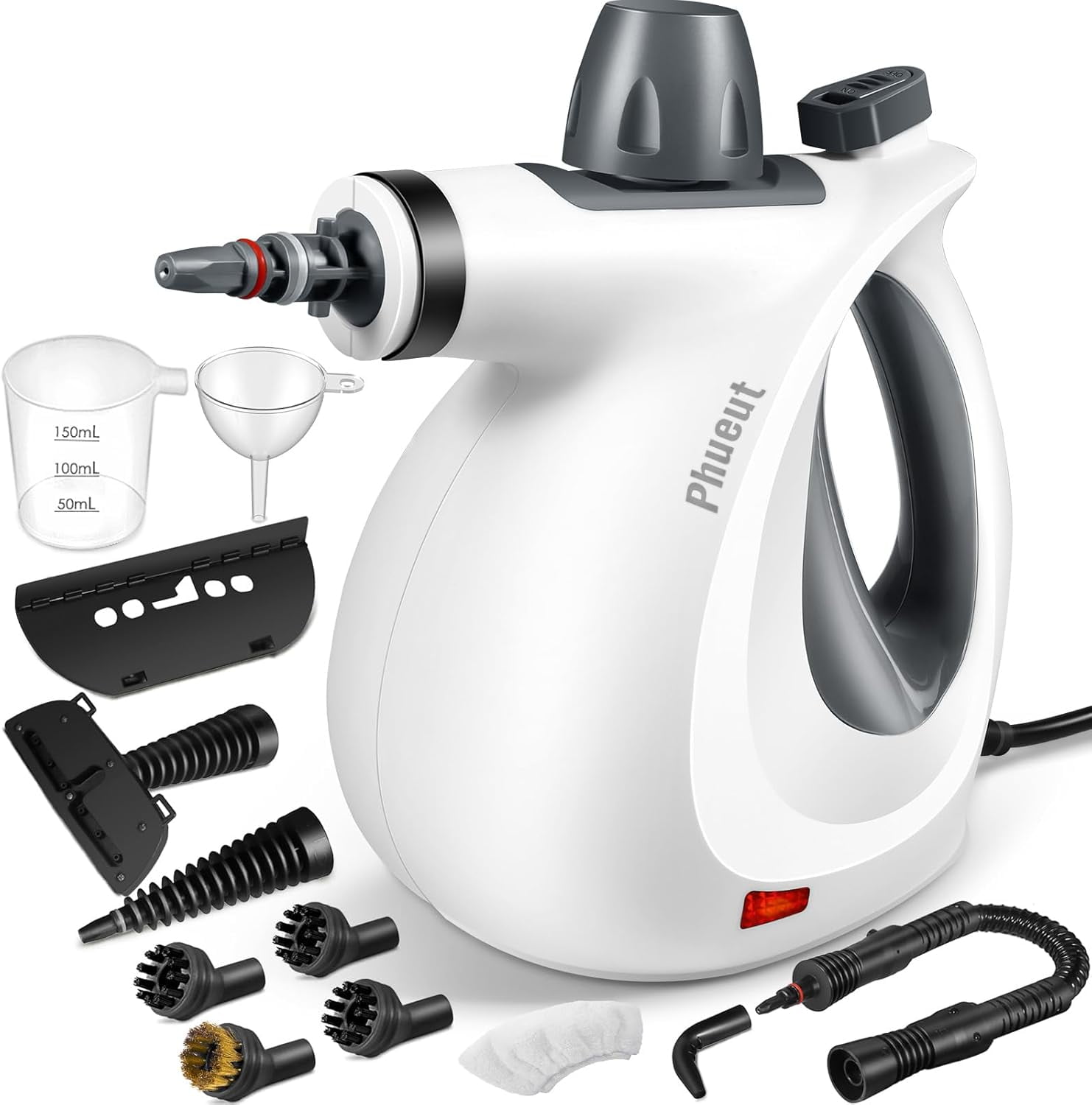 Pressurized Handheld Multi-Surface Natural Steam Cleaner with 12 pcs ...