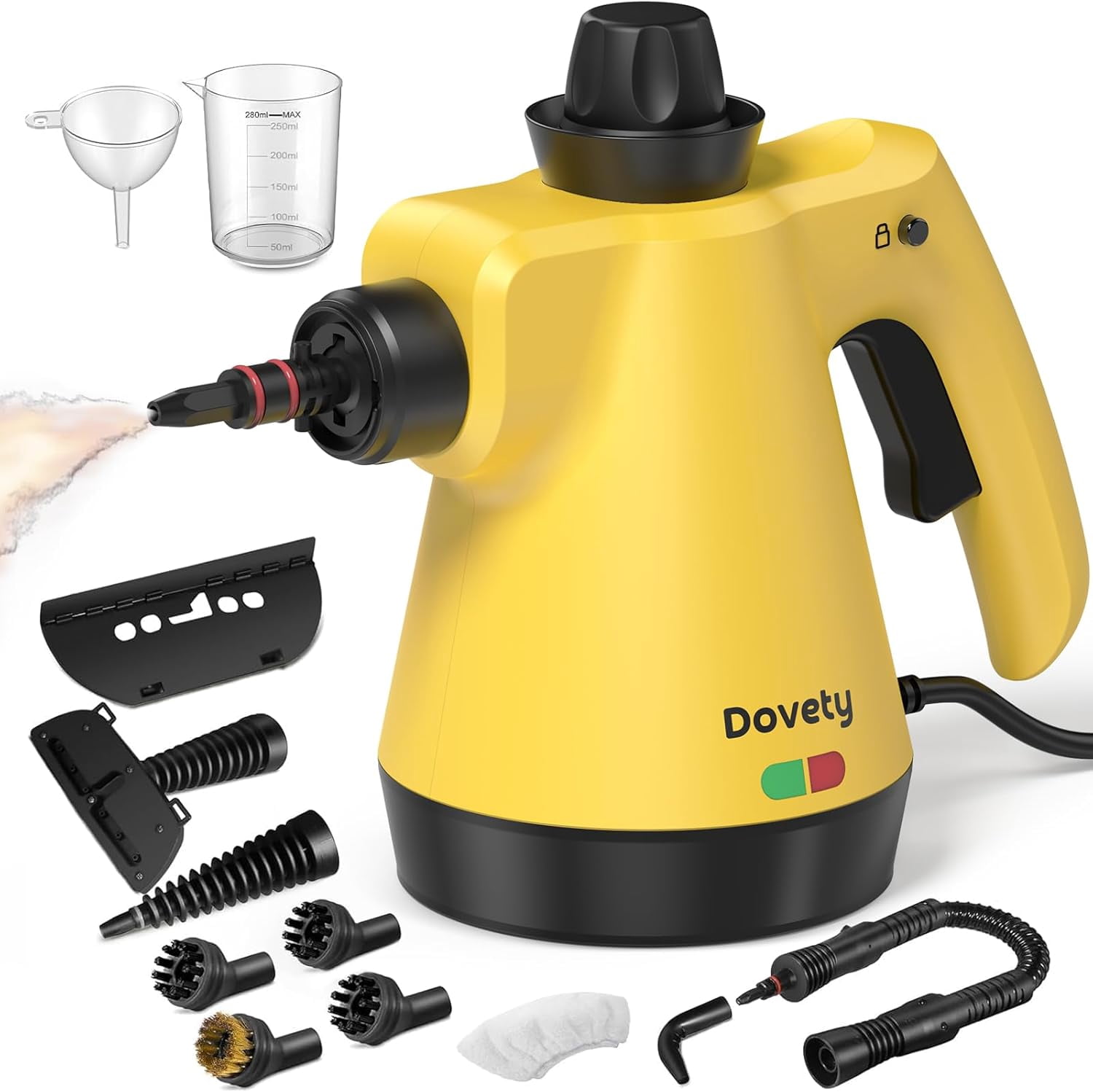 Pressurized Handheld Steam Cleaner for Home with 12pcs Accessories ...
