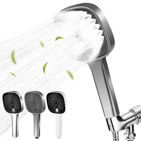 Pressurized Showerhead, Large Output Sailor Style Handheld Shower Faucet, High Pressure Bathroom Sprayer for Home Use, Professional Water Saving Shower Head for Daily Bathing, by UKHCCC