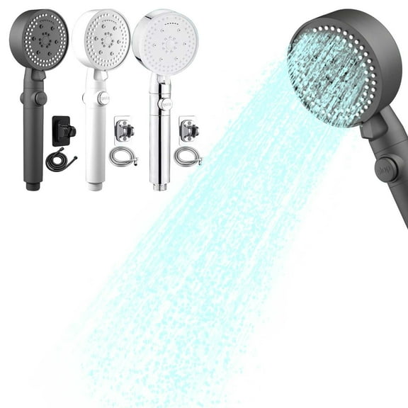 Pressurized Showerhead Set with Eight Spray Modes for A Powerful and Relaxing Rinse Ideal for Home Bathroom Upgrades and Water Conservation Sopatenor