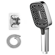 Pressurized rain shower with 3 gears, adjustable filter sprinkler head, home bathroom bath shower head, pressurized bath flower shower head