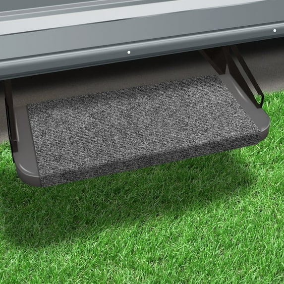 Prest-O-Fit 2-0313 Outrigger RV Step Rug Castle Gray 18 In. Wide