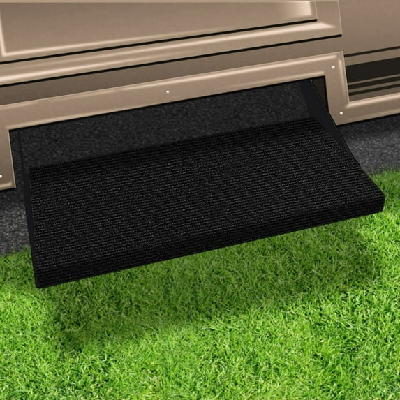 Prest-O-Fit 2-0354 Outrigger RV Step Rug Black Onyx 23 In. Wide