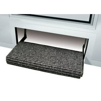 Prest-O-Fit 2-0420 Ruggids RV Step Rug Black Granite 23 In. Wide