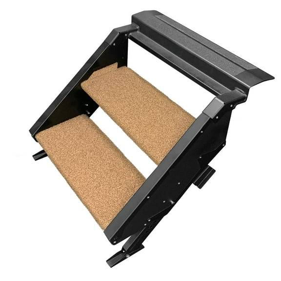 Prest-O-Fit 2-0507 Entry Step Rug For MORryde Gen 2- 2 Step 19-1/2"W 2 pc Brown