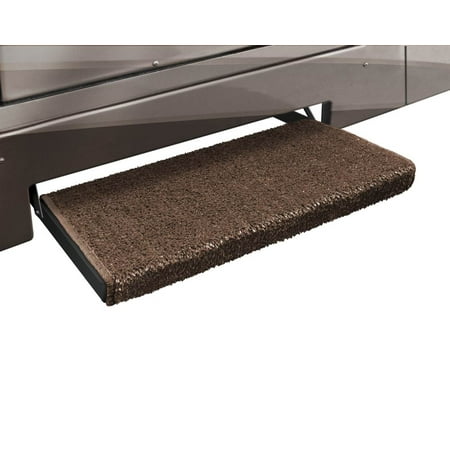 Prest-O-Fit 2-1050 Jumbo Wraparound + Plus RV Step Rug Espresso Brown 23 In. Wide