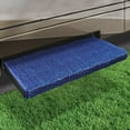 thumbnail image 1 of Prest-O-Fit 2-1051 Jumbo Wraparound + Plus RV Step Rug Imperial Blue 23 In. Wide, 1 of 4