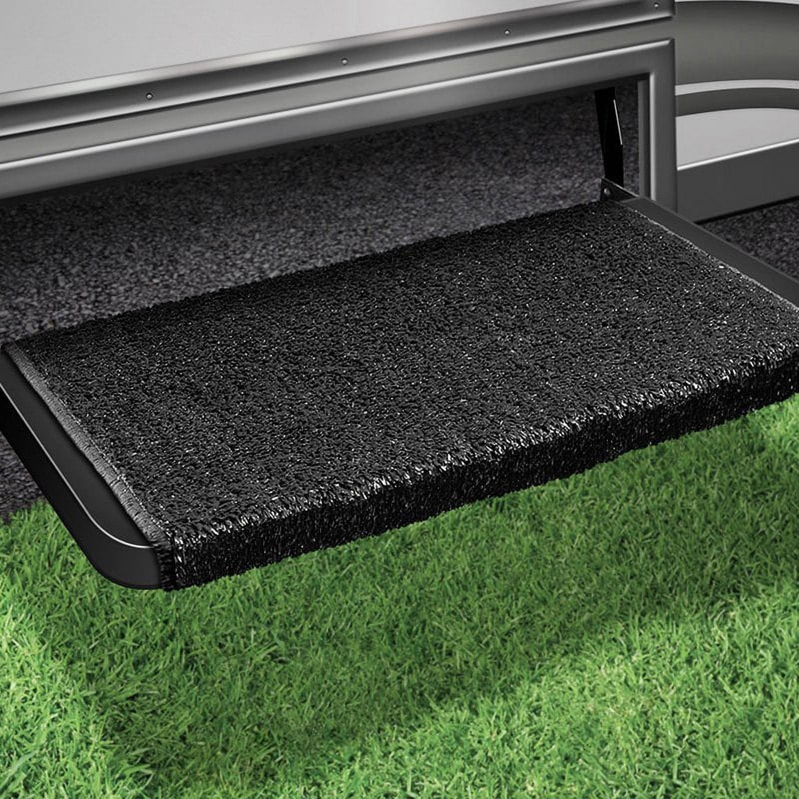 Prest-O-Fit 2-1072 Wraparound + Plus RV Step Rug Black 20 In. Wide ...