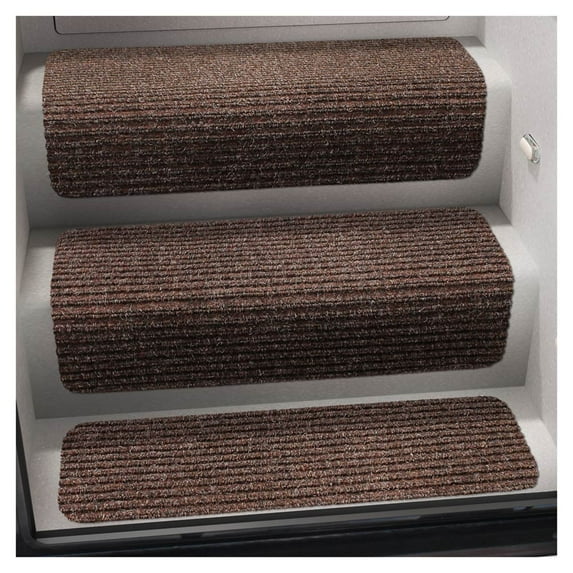 Prest-O-Fit 5-0071 Decorian Step Huggers For RV Stairs Sierra Brown 13.5 In. x 23.5 In.