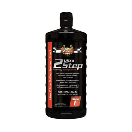 Presta Ultra 2 Step 139332 Cutting Compound, 32 oz Bottle, Tan