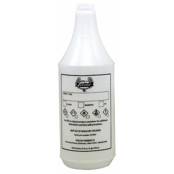 Presta 32 Oz. Solvent Resistant Spray Bottle With Ghs Label