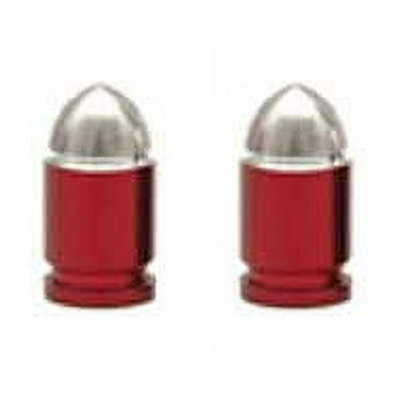 Presta Bullet Valve Caps Red.